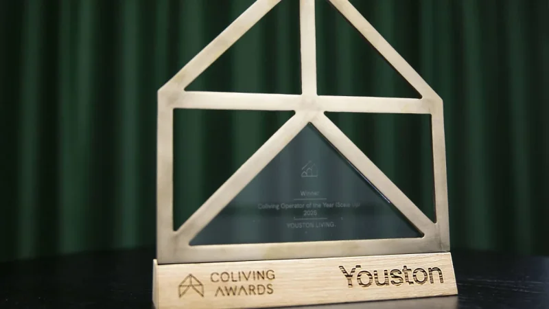 Trofej Coliving Awards — Coliving Operator of the Year 2025 pro Youston